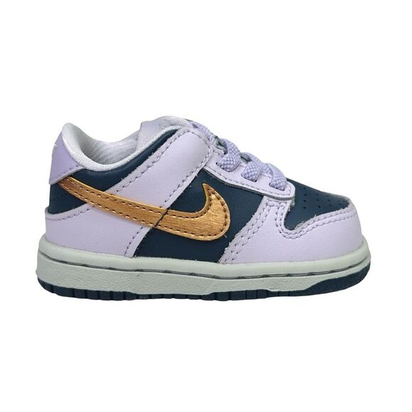 Nike Dunk Low SE (Toddler) - Thunder Blue / Metallic Copper - Size 4C